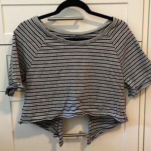 Free people open back shirt